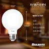 9 Watt LED G25 Light Bulbs, Warm Dimming 3000K (Soft