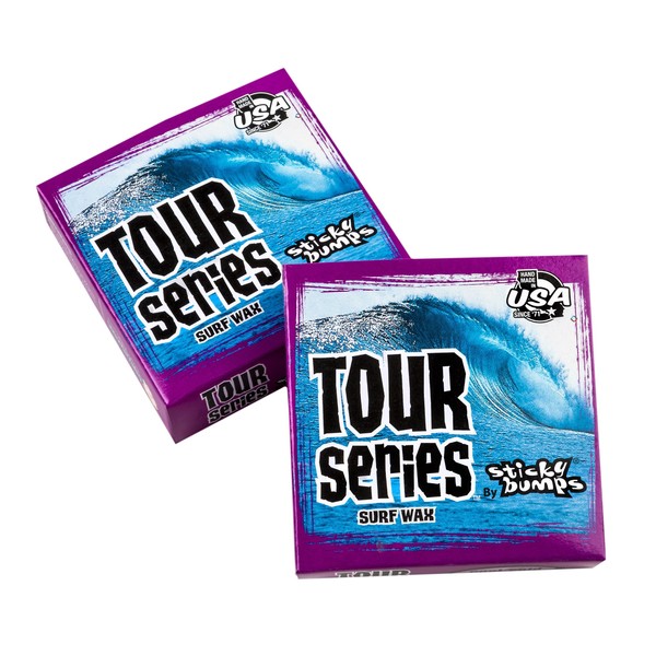 Sticky Bumps Tour Series Cool/Cold Surf Wax (Pack of 3), White