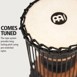 Meinl Percussion African Talking Drum with Mahogany Wood Shell and Wooden Beater-NOT Made in China-Medium Size Goat Skin Heads, 2-Year Warranty, (ATD-M)