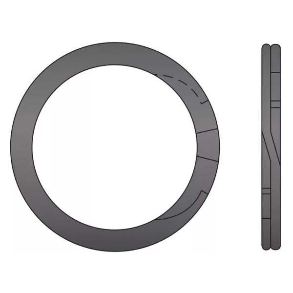 Spiral Retaining Ring External M/HD 5/8 Steel (25 Pieces)