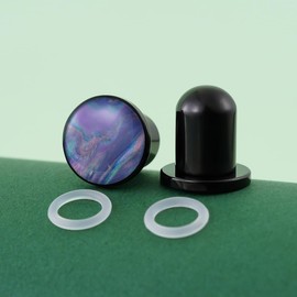 TBOSEN 3 Pairs Assemblable Top and Precise Size Ear Plugs Kit Stainless Steel O-Ring Stretcher Piercings Gauges DIY Set 14G-5/8 Inch