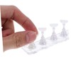 OHPHCALL 2 Sets Manicure Practice Base Acrylic Easel Magnetic