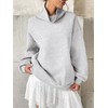 EasyGala Womens Fleece Oversized Sweatshirts with Pocket Turtle Neck Pullover