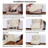 Turquoize Wingback Chair Covers 2 Piece Wing Chair Slipcover Stretch