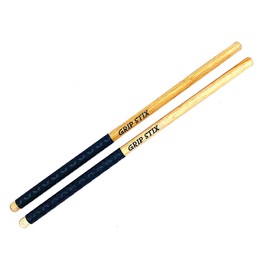 GRIP STIX 16" Long Non-Slip Black TIMBALE Drumsticks - Ideal for Drumming, Exercise, Aerobics, Cardio, Pound Fit