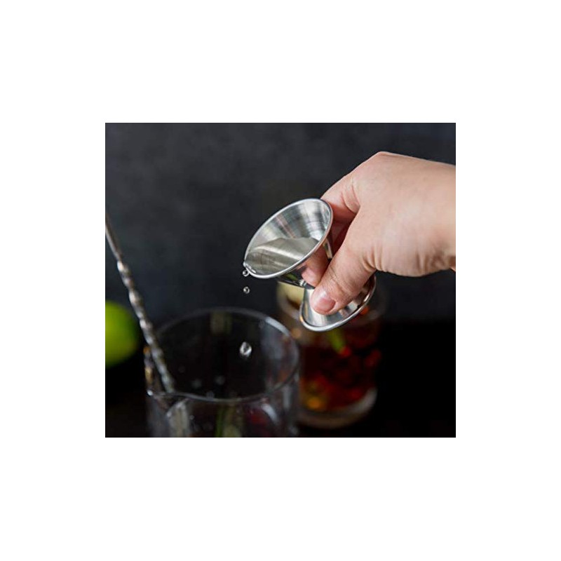 (1-PC-3/4 & 1-1/2 Ounce) Jiggers Double-Sided Stainless Steel Portion Control
