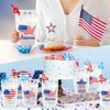 JarThenaAMCS 36Set 4th of July Drink Pouches with Straws Patriotic