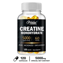 Pslalae Creatine Dietary Capsules-Build Strength, Build Muscle, Improve Performance-60/120 Capsules - Specification: 120 Capsules