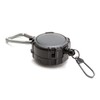 Daiichi Seiko Carabiner Reel + Micro Case, Black, Pin-On Reel,