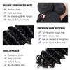 Deep Wave 5Bundles(50g/bundle) with 4x4 Lace Closure, Czrleaty Wet and