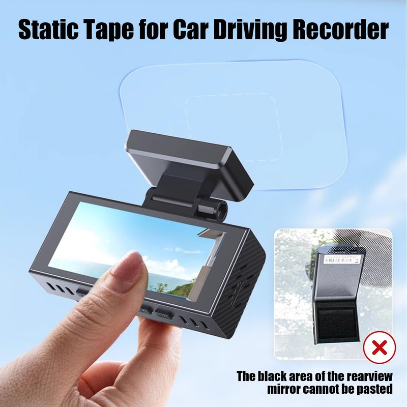 Dashcam Windshield Sticker, Sturdy CAR HUD Screen Sticker Film Easily