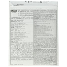 McCall's Patterns M6095 Sewing Machine Cover, Apron, Pattern Boxes, Container, Organizer, Pin Cushions and Button Doll, One Size Only