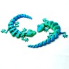 3D Printed House Lizard Ornament,Articulated Wall Gecko Flexible Joint Models
