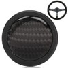 KIMISS Horn Button Carbon Fibre Steering Wheel Knob Steering Wheel