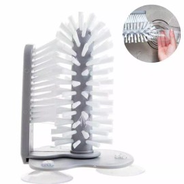 LIGHTSMAX Kitchen Sink Washing Cleaning Tools Glass Cleaner Double Sided With Cup Suctions