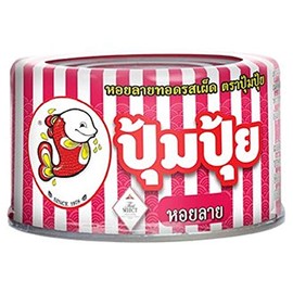 PoomPuy, Spicy fried clams, net weight 40g X 4 Packs