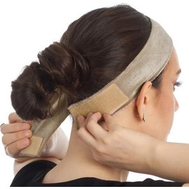Adjustable Velvet Wig Grip Band for Women - Keeps Wig Secured, Prevents Headaches & Hair Loss (Beige)