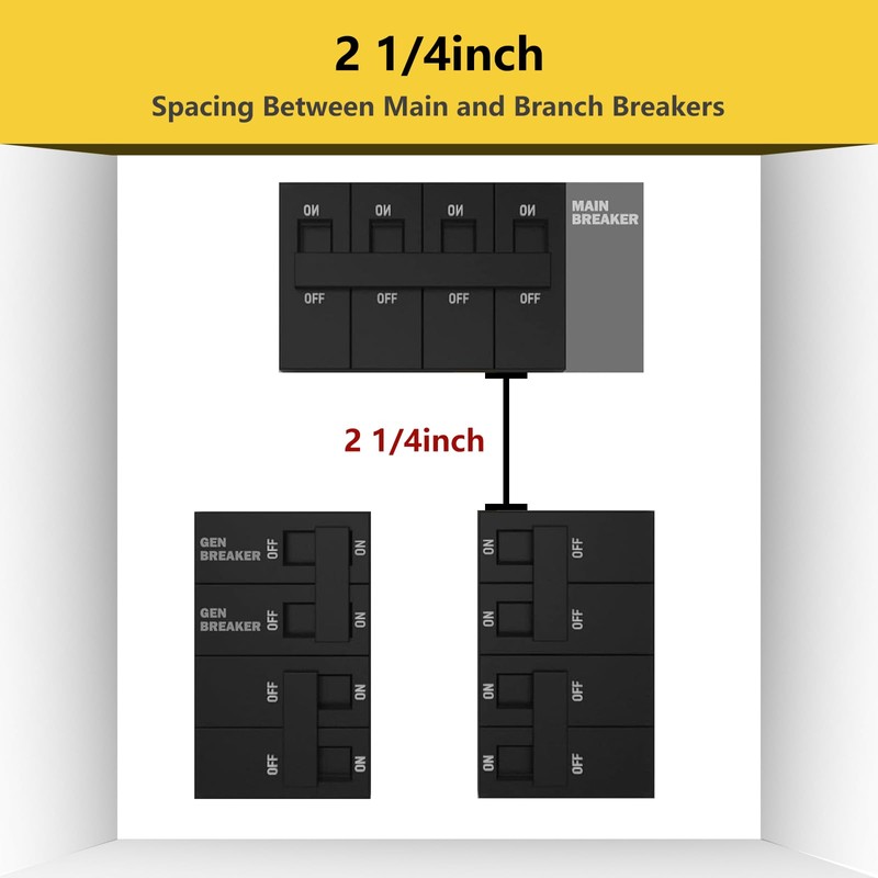 Generator Interlock Kit Compatible with GE General Electeric Vertical Main