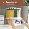 Slow Slog Grain Dispenser, 360° Rotating Storage Container, 6 Grid