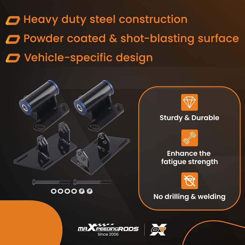 maXpeedingrods for S10 V8 Motor Mounts Conversion Motor Mounts+Frame Mount