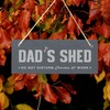 eBuyGB Dad's Shed Sign, Hanging Rectangle Slate Door Sign, 25x10cm