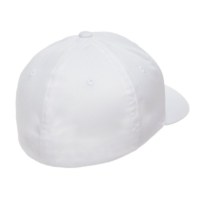 Flexfit 6277 Wooly Combed Twill Cap White