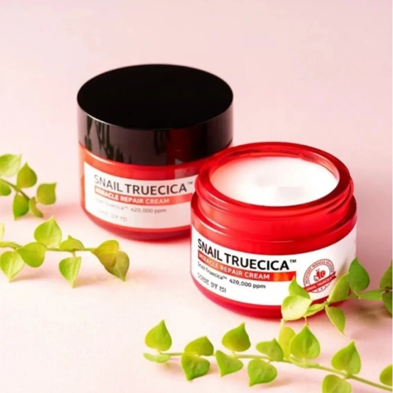 Crema Facial Some Snail Truecica Reparación Antiacné Manchas