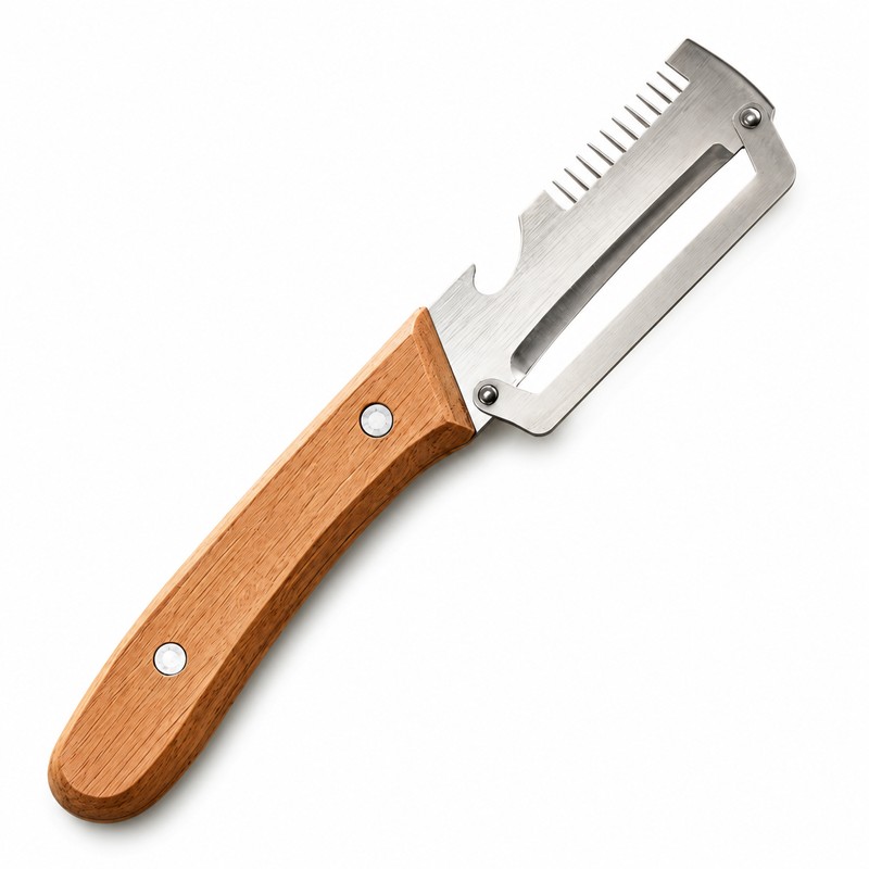 3-in-1 Stainless Steel Peeler for Kitchen Prep – Vegetable, Fruit