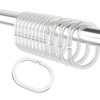 Plastic Shower Curtain Hooks C Shape Shower Curtain Rings for