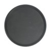 Thunder Group PLFT1600BK, 16-Inch Black Round Fiberglass Tray, Plastic Serving