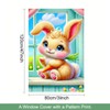 BlissYard Easter Bunny Window Cover Banner Easter Window Decoration Bunny