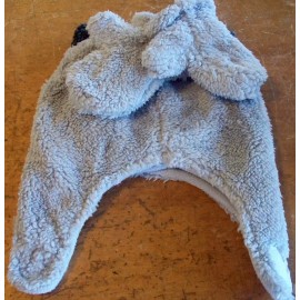 Wonder Nation Toddler kids Fleece Winter Hat & Mittens Set Badger Animal Team Mascot