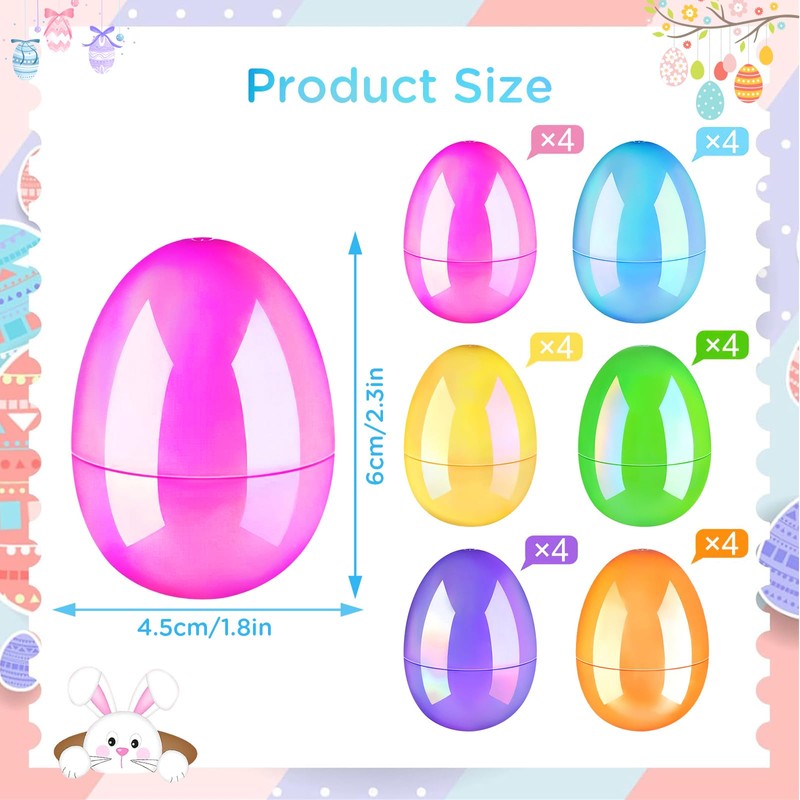 Hyran Pack of 24 Easter Eggs for Hanging, Easter Eggs