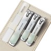 YUNYU Stainless Steel Nail Clippers, 3 Pieces Heavy Duty Toenail