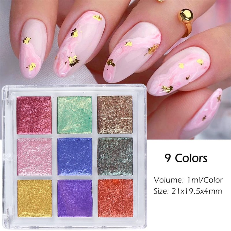 Nail Watercolor Palette Gel Nail Art (9 Colors)
