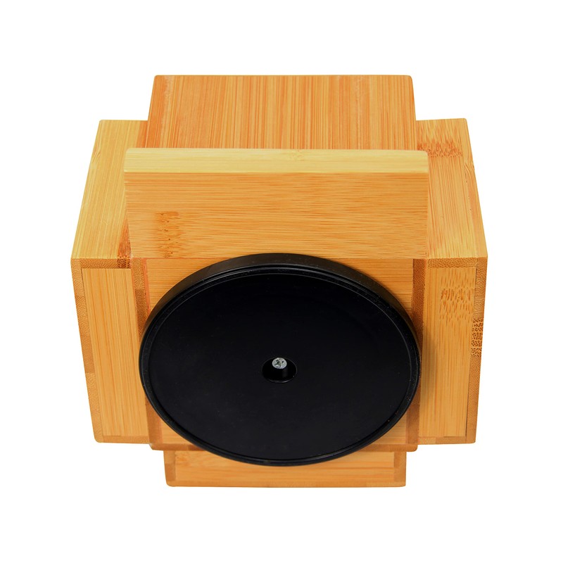 Woodquail Revolving Desk Organiser, Stationery Box Desk Tidy, Made of