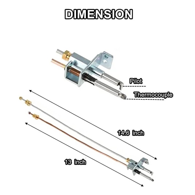 Water Heater Pilot Assembly For Atwood 91603 (91214) ，Includes Pilot