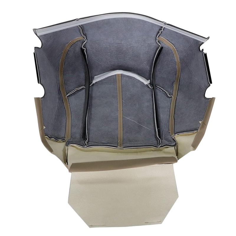 NLQR Front Driver Bottom Replacement Seat Cover Microfiber Leather Tan