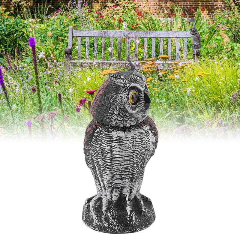 Owl Decoy Plastic Striped Small Shakeable Waterproof Vivid Shape Fake