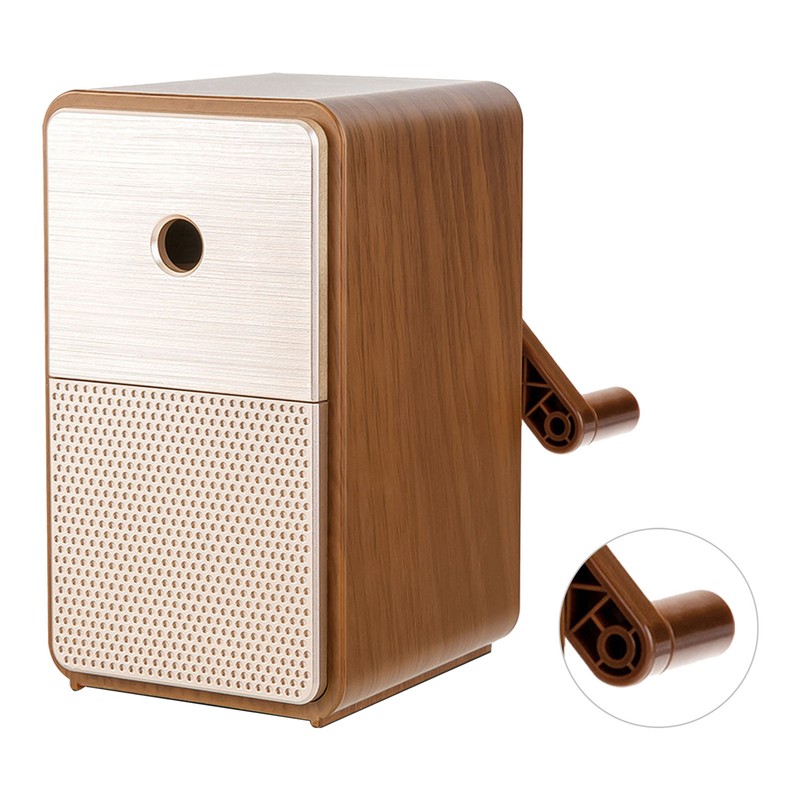 Hand Cranked Pencil Sharpener 5 Adjustable Levels Large Capacity Shavings