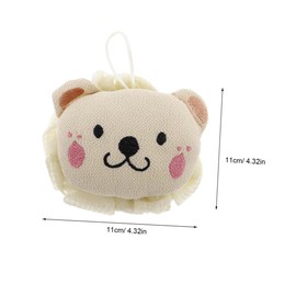 FOMIYES Soft Body Scrubber Bath Shower Loofah Sponge Set 2pcs Lion Cartoon for Baby's Gentle Exfoliation