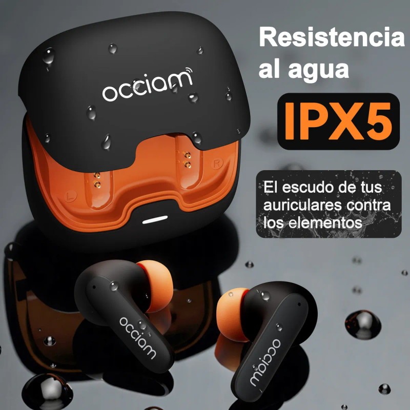Audífonos inalámbricos bluetooth Occiam S36 In Ears, Color Negro -