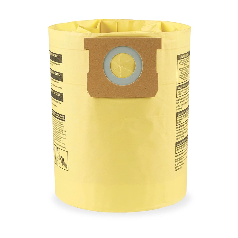 Shop-Vac 9067133, High-Efficiency Disposable Collection Filter Bags, Fits 5-8 Gallon