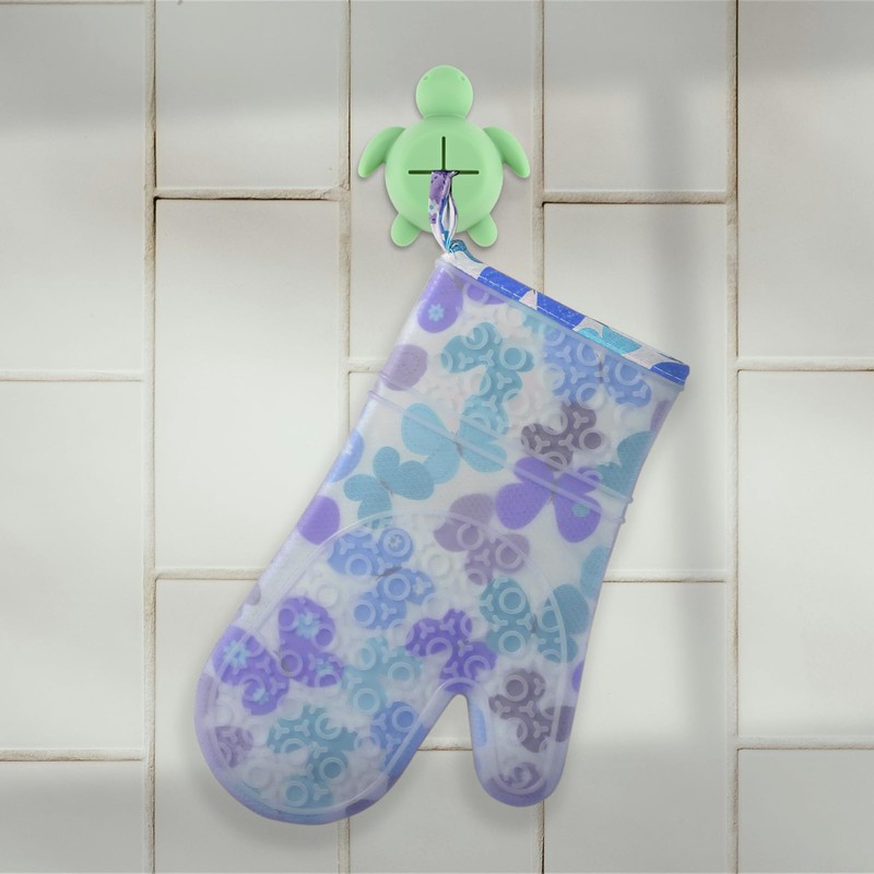 CWGOTC Sea Turtle Self Adhesive Silicone Towel Hook for Bathroom