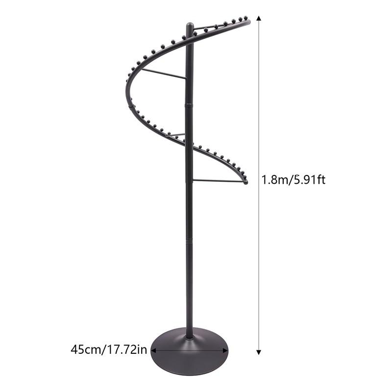 Spiral Rotating Clothing Rack, Heavy Duty Spiral Retail Costumer Garment