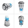 Larcele JSANKG-08 Momentary Metal Button with Light Indicator, DIY On/Off