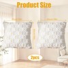 Leseogye 2 Pack Spring Summer Cushion Covers 18x18in, White Flower