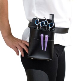 Stylist Tool Belt – 100% Real Leather Shears and Scissor Holster – Hairdresser Tool Holder for Hair Cutting Essentials