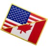 USA American United State Canada Flag Patch Embroidered Applique Iron