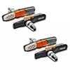 AWE® Triple Contour Alloy V Brake Pads x 2 pairs